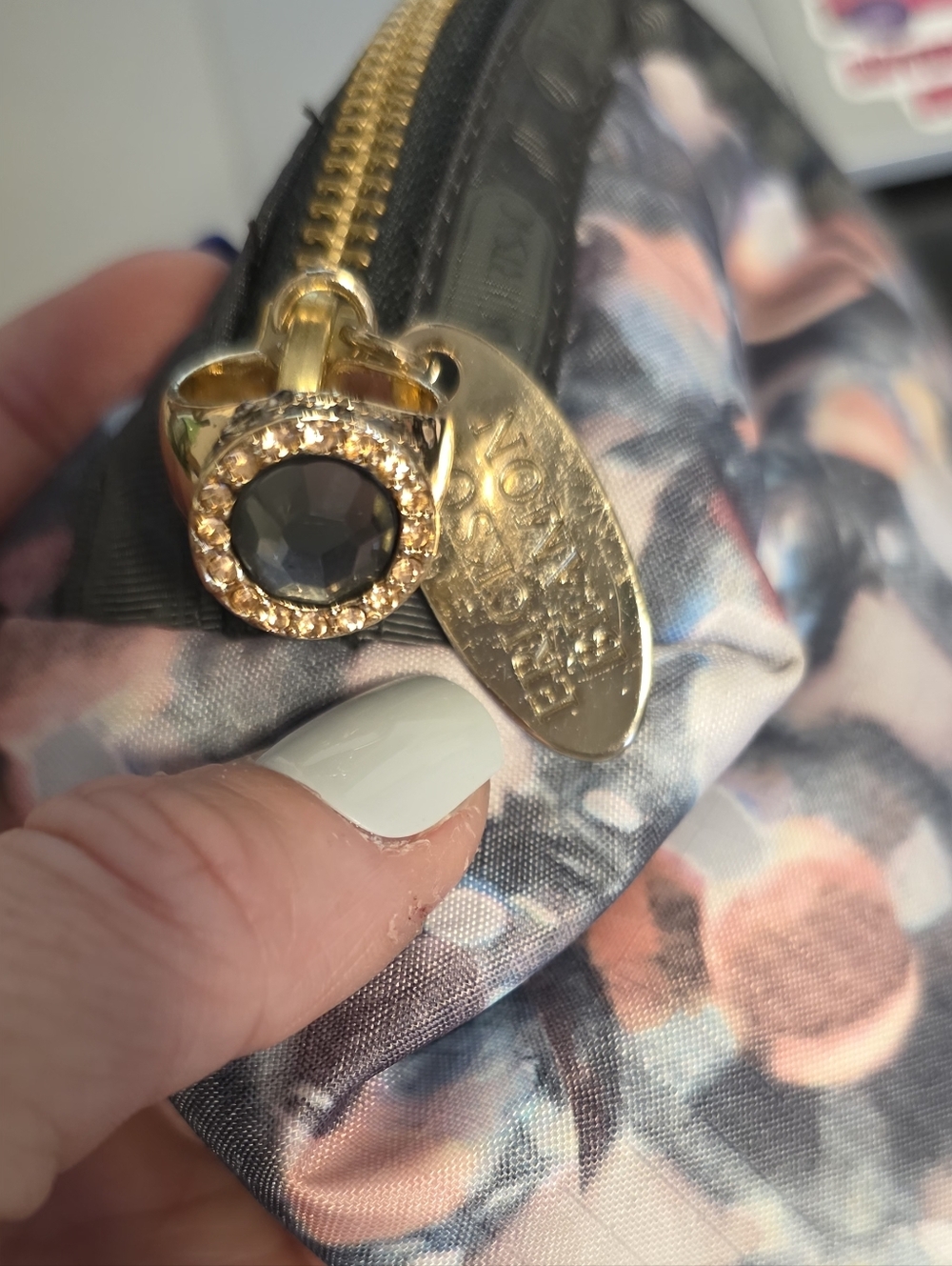 💚 (3 For $25) Erickson Beamon x LeSportsac Jewel Print Pouch Small Zip Bag - Picture 3 of 8